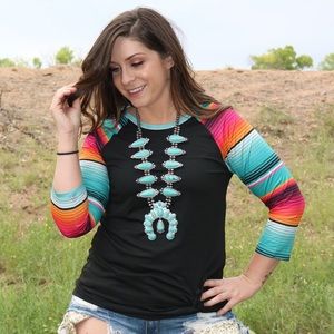 Santa Fe Sunset Baseball Tee
